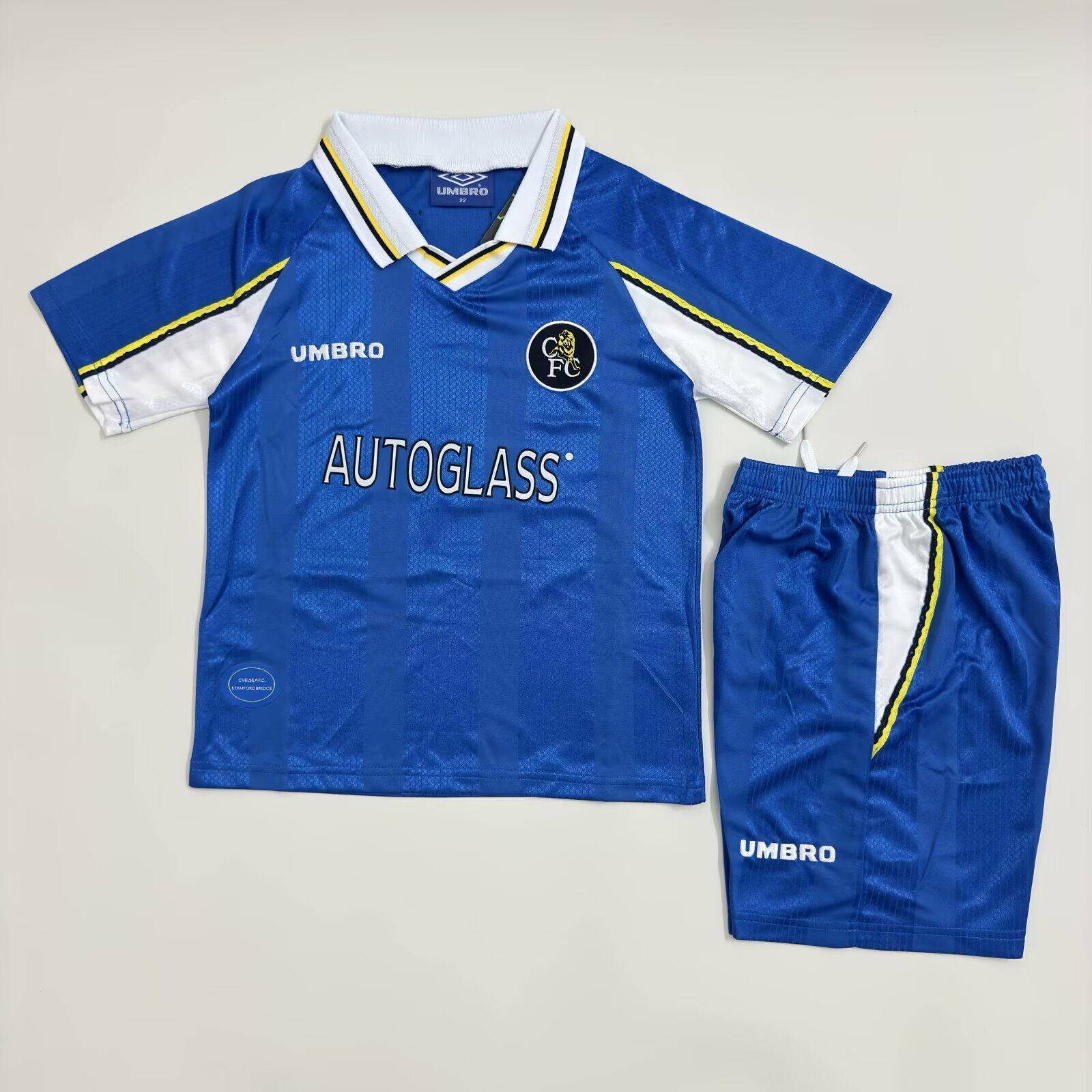 Kids-Chelsea 97/99 Home Soccer Jersey